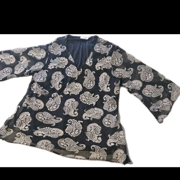 VTG Y2K Paisley Beaded Top ✨ Bling Party Girl Holiday New Year Glam Lined Barbie - Picture 6 of 13